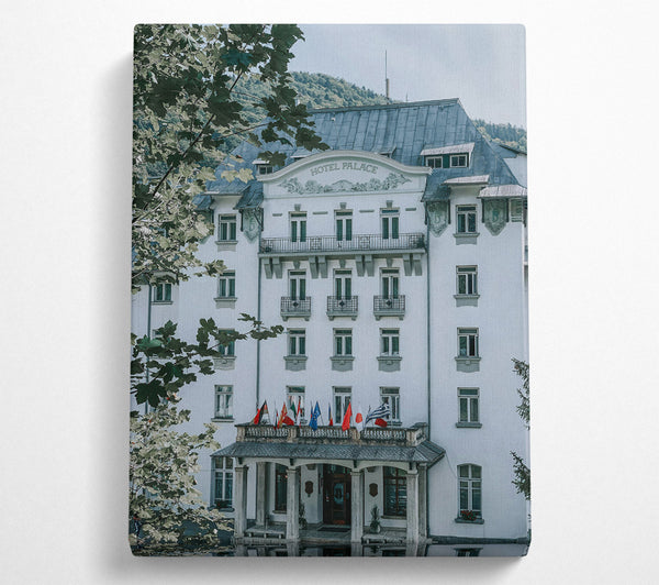  A Canvas Print of White Palace Flags Canvas Print