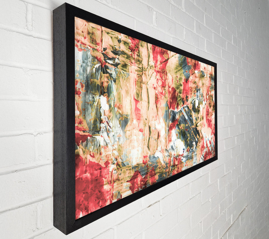  A Canvas Print of Crimson Abstract Burst Canvas Print
