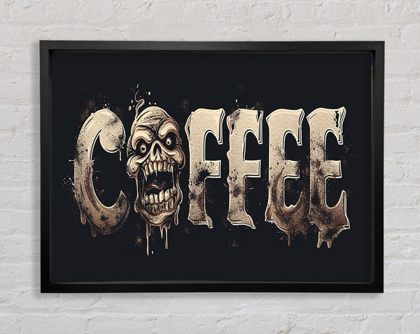 Coffee Skulls Framed Print