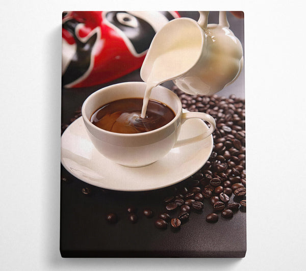  A Canvas Print of Coffee With Milk Canvas Print