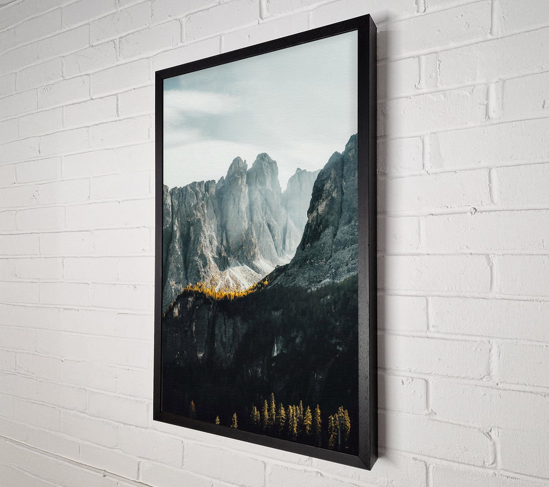  A Canvas Print of Golden Ridge Shadows Canvas Art