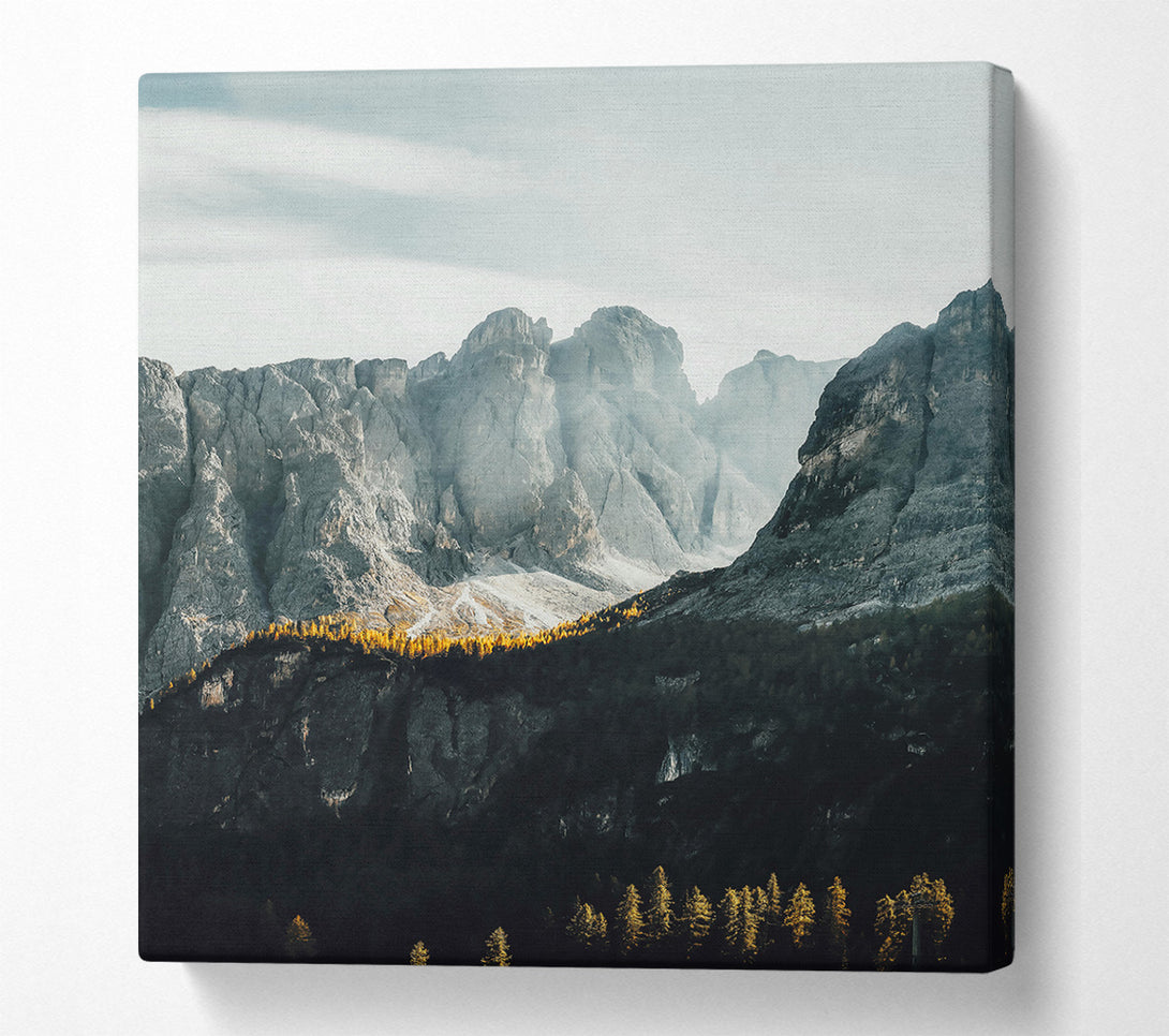  A Canvas Print of Golden Ridge Shadows Canvas Art