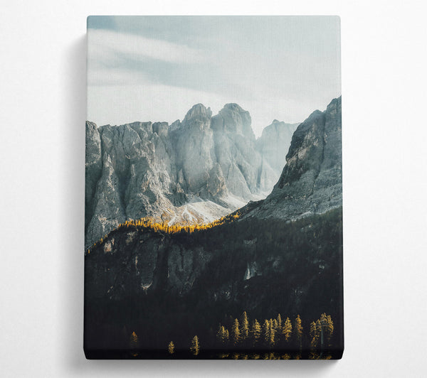  A Canvas Print of Golden Ridge Shadows Canvas Art
