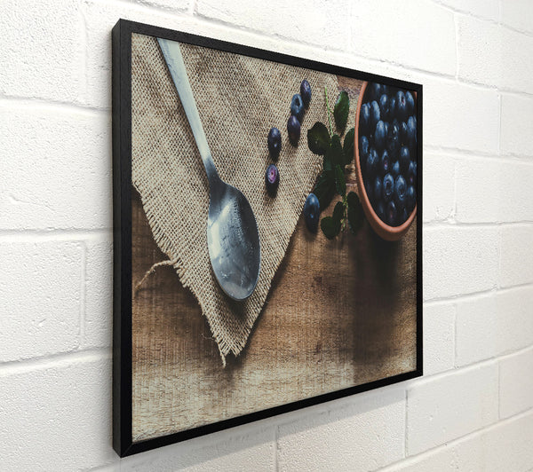 Blueberries On Burlap