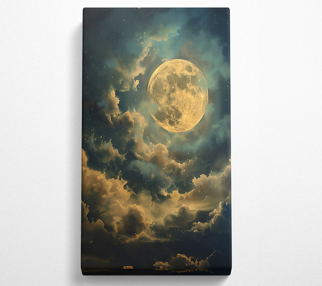  A Canvas Print of Golden Moon Dreamscape Canvas Art