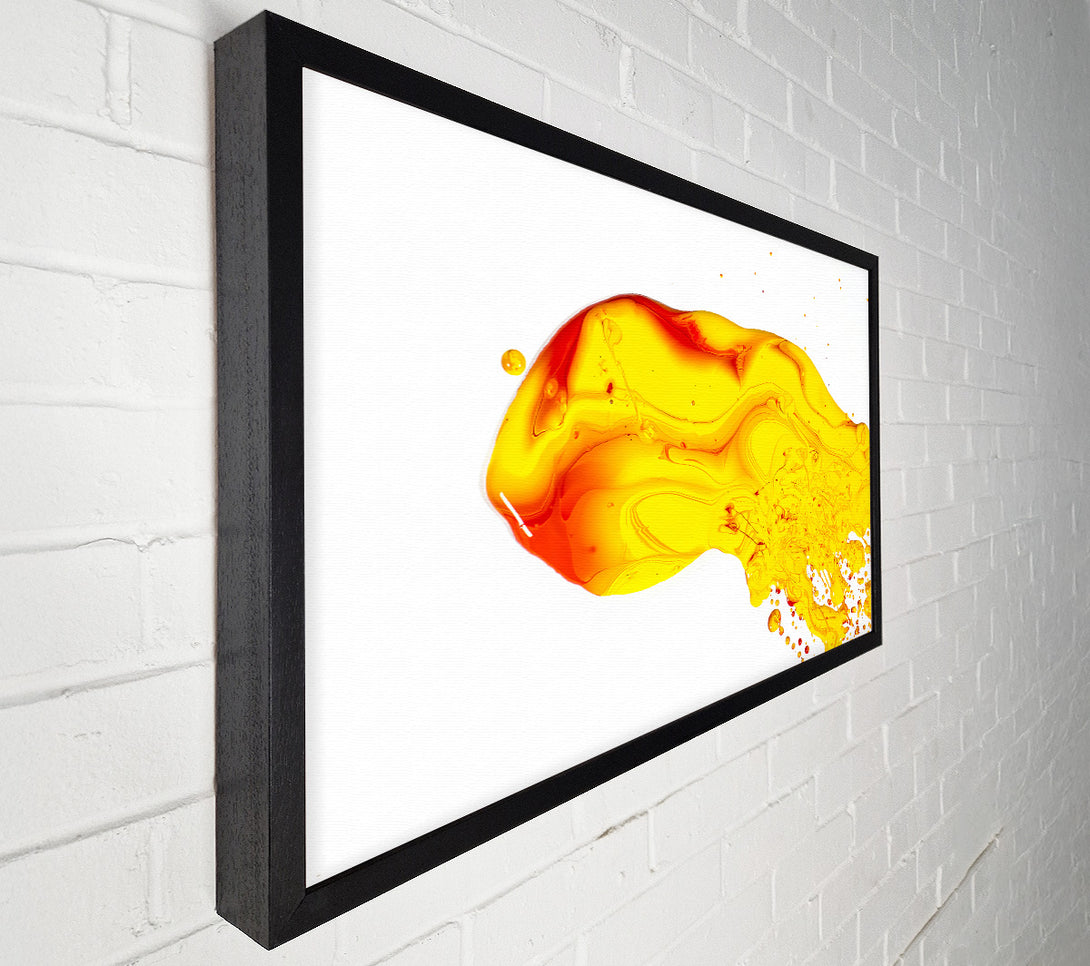  A Canvas Print of Golden Abstract Splashes Canvas Wall Art