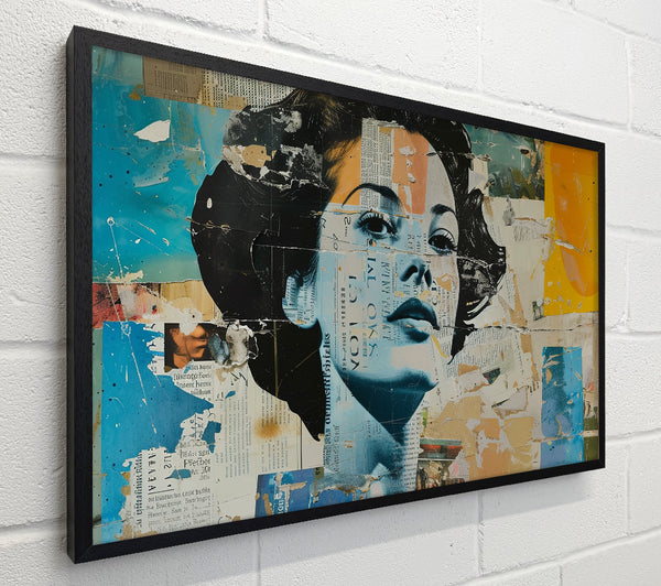 Collage Paper Cut Out Woman