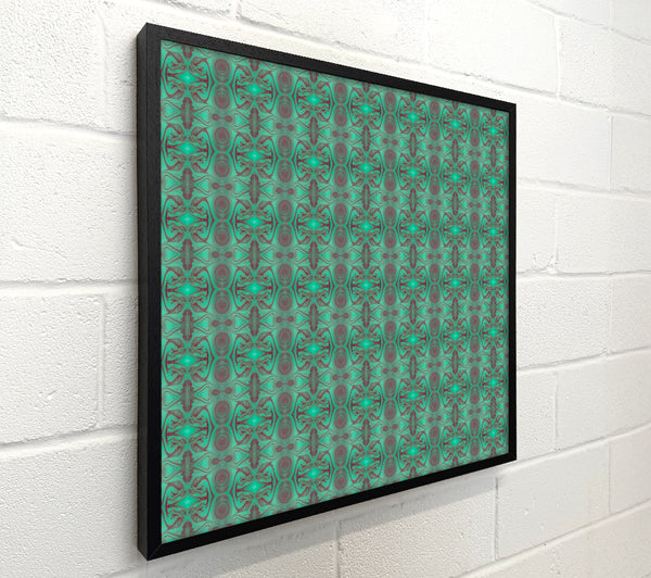 Teal Intertwined Pattern