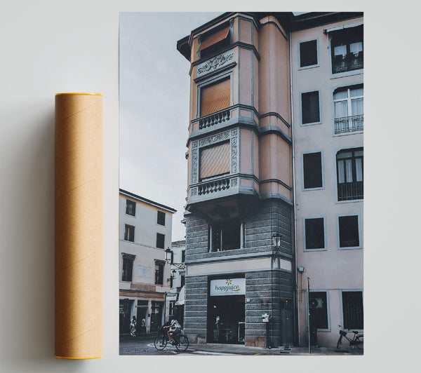 Greystone Corner Building Print