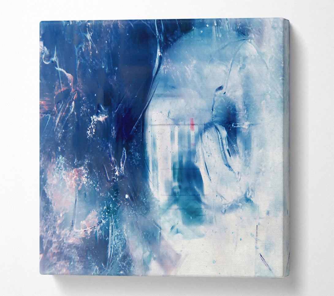  A Canvas Print of Azure Through Glass Canvas Art