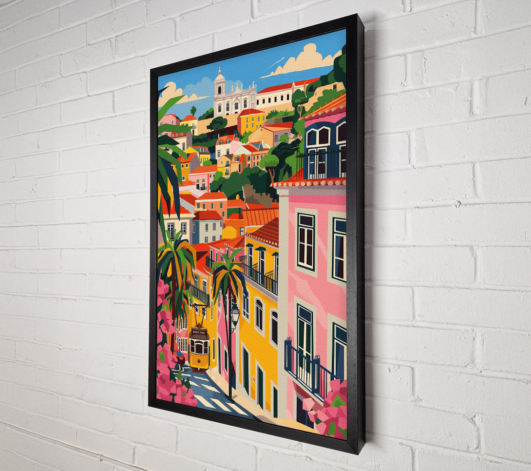  A Canvas Print of Colour City Streets Canvas Wall Art