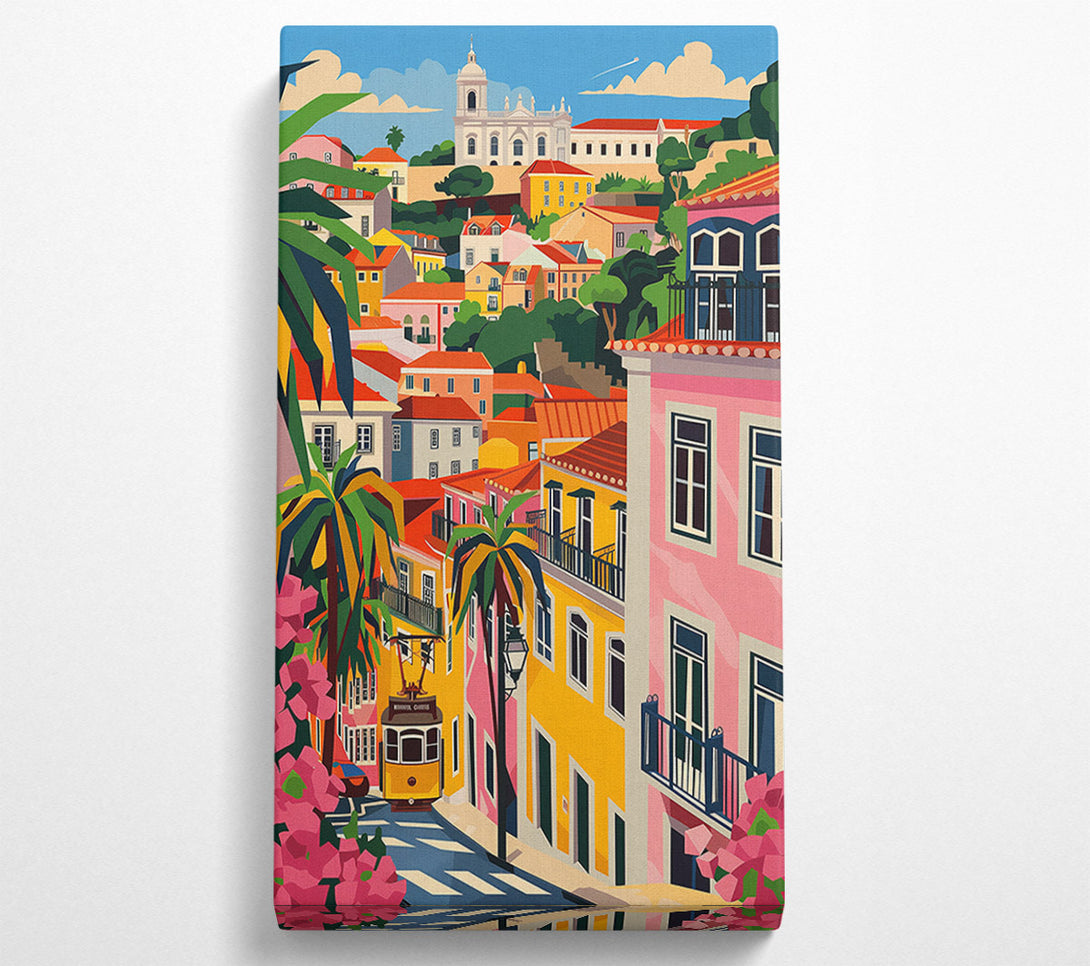  A Canvas Print of Colour City Streets Canvas Wall Art