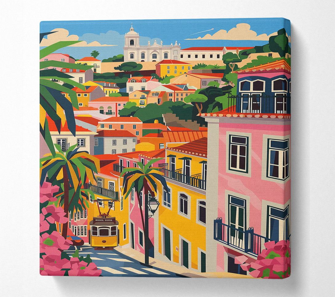  A Canvas Print of Colour City Streets Canvas Wall Art