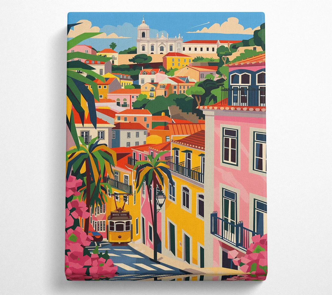  A Canvas Print of Colour City Streets Canvas Wall Art