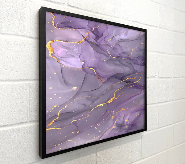 Lilac Swirls Of Gold