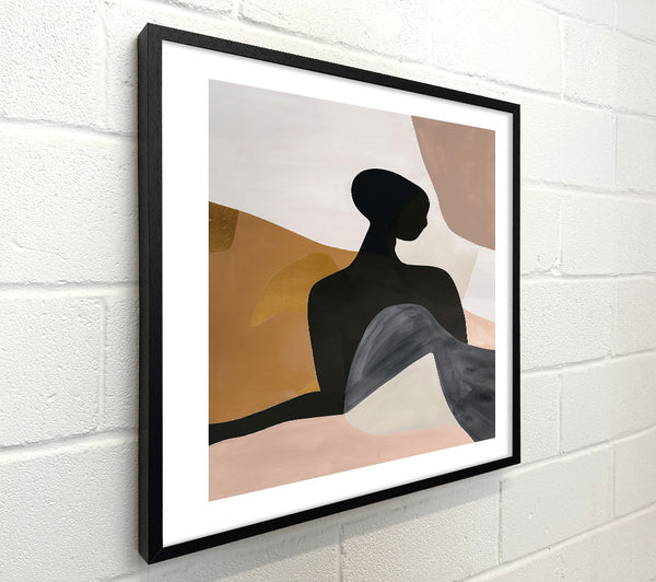 Black And Blush Abstraction