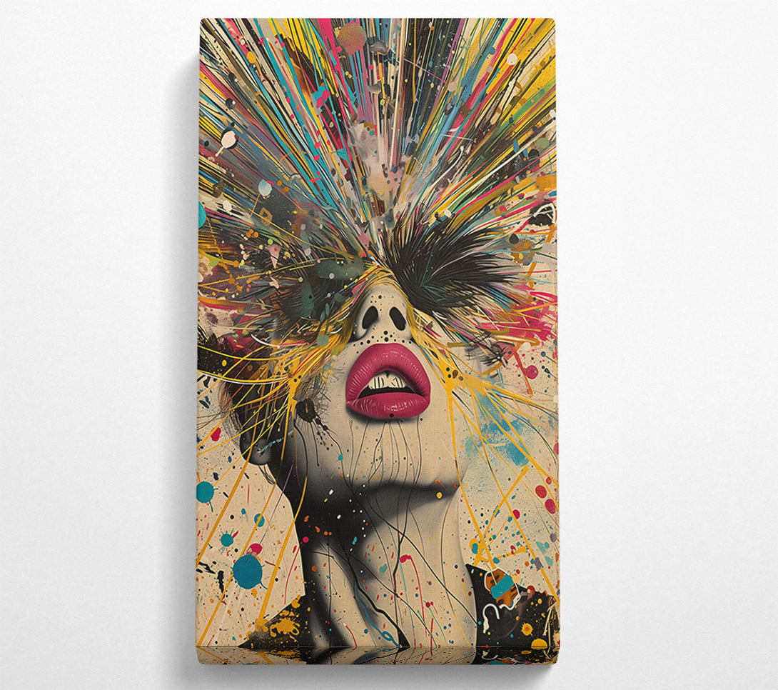  A Canvas Print of Colour Jets From Face Canvas Art