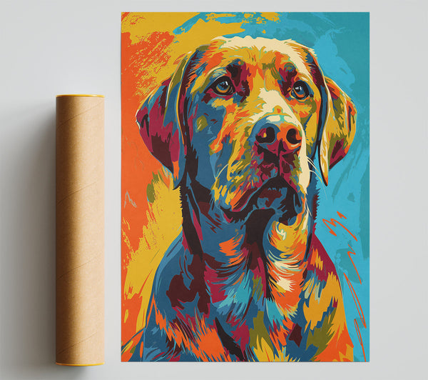 Orange Furry Friend. Print