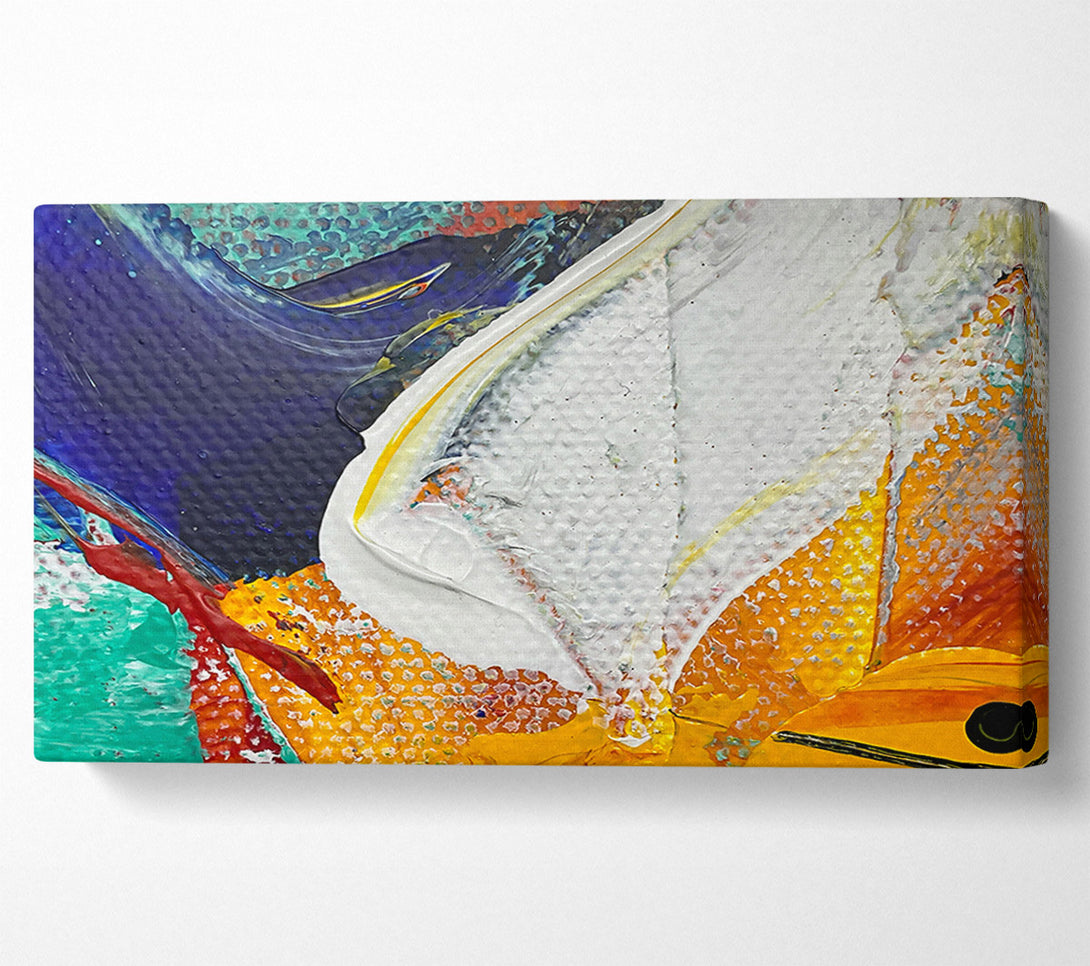  A Canvas Print of White Sunburst Glow Canvas Wall Art