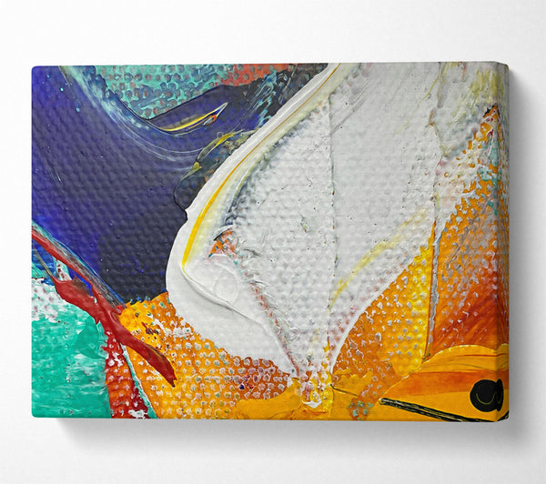  A Canvas Print of White Sunburst Glow Canvas Wall Art