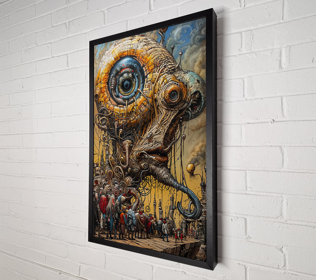  A Canvas Print of Golden Eye Of The Machine Canvas Art