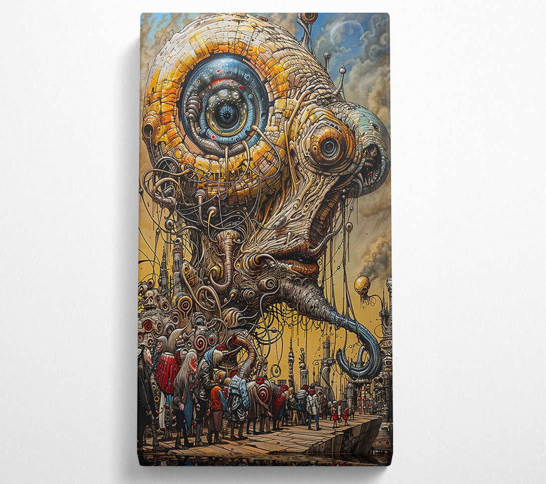  A Canvas Print of Golden Eye Of The Machine Canvas Art