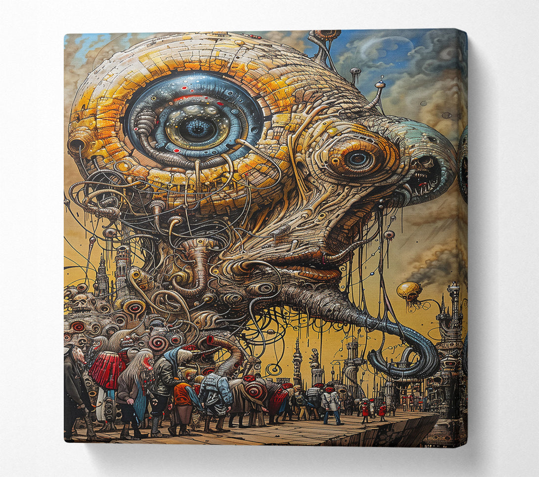  A Canvas Print of Golden Eye Of The Machine Canvas Art