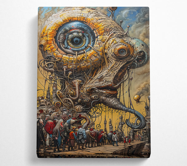  A Canvas Print of Golden Eye Of The Machine Canvas Art