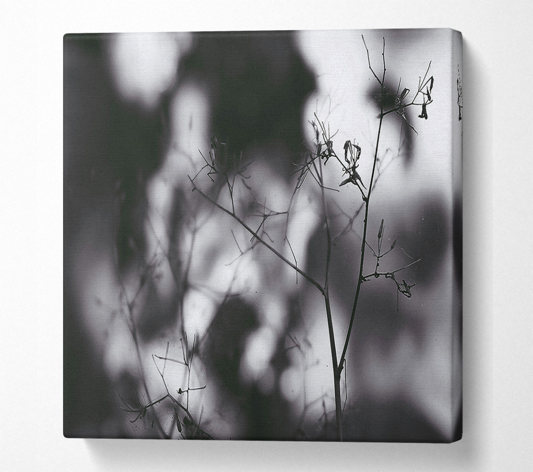  A Canvas Print of Gray Haze Silhouette Canvas Wall Art