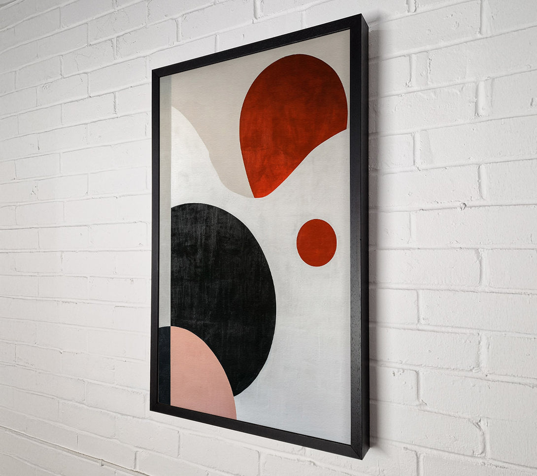  A Canvas Print of Crimson And White Forms Canvas Wall Art