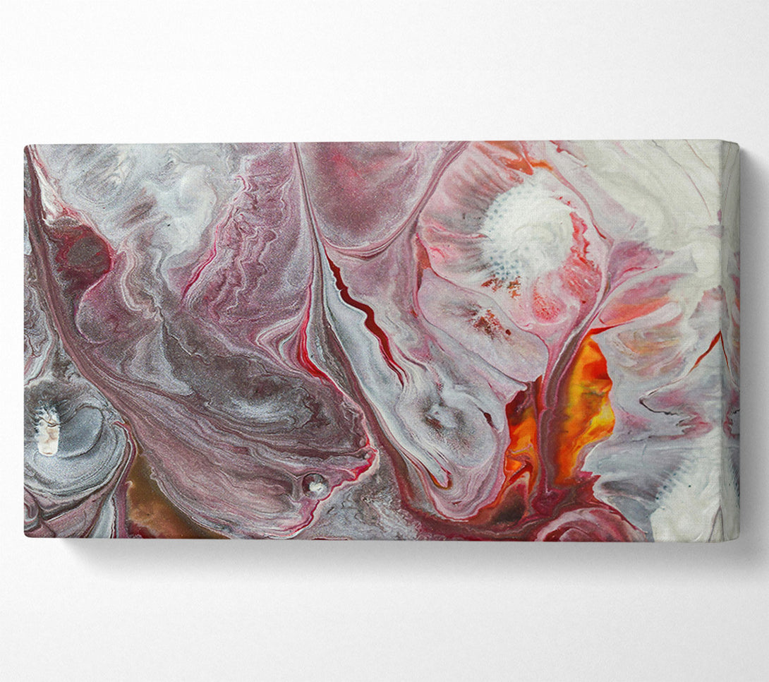  A Canvas Print of Crimson And Silver Flow Canvas Art