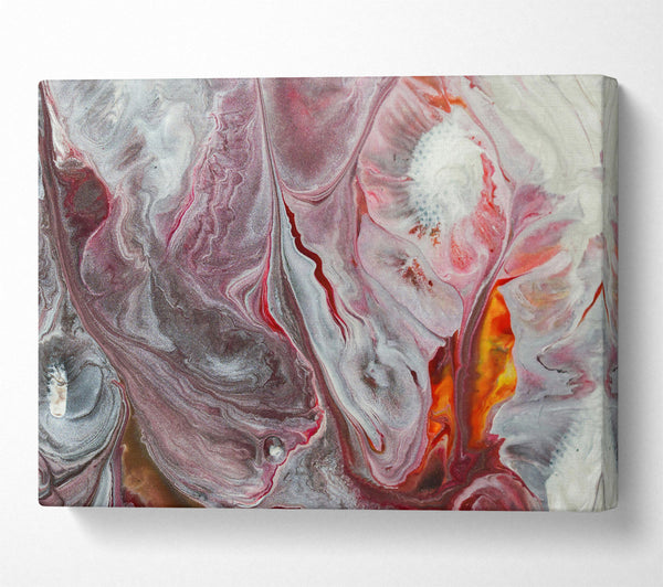  A Canvas Print of Crimson And Silver Flow Canvas Art
