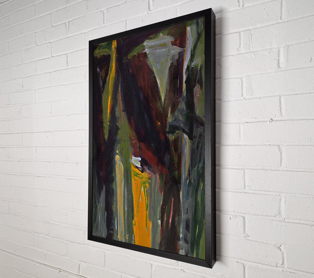  A Canvas Print of Golden Forest Shadows Canvas Wall Art