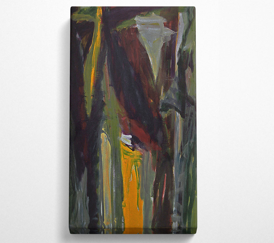  A Canvas Print of Golden Forest Shadows Canvas Wall Art