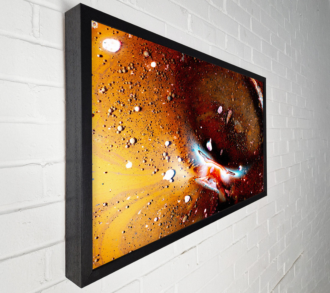  A Canvas Print of Cosmic Brown Swirl Canvas Art
