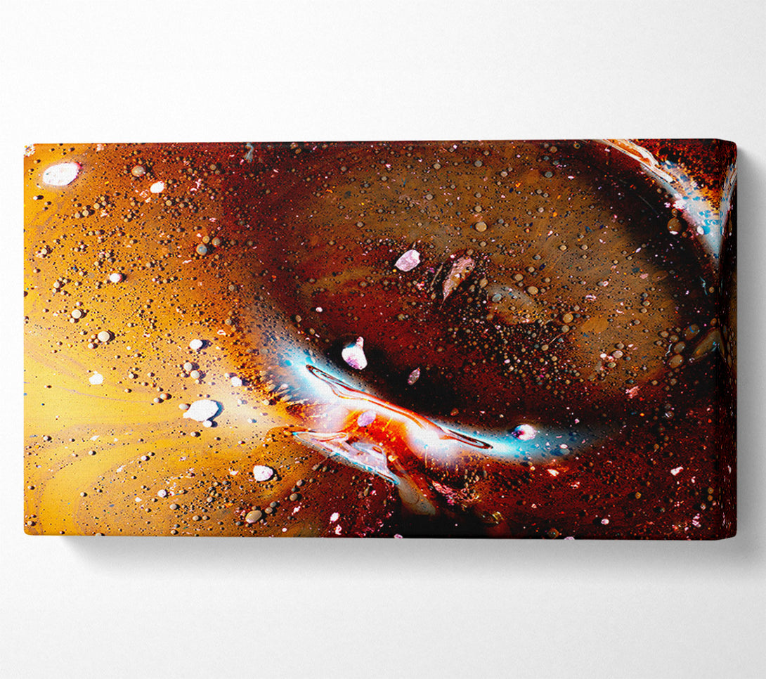 A Canvas Print of Cosmic Brown Swirl Canvas Art