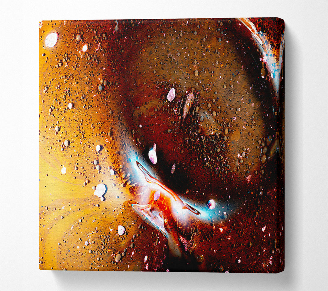  A Canvas Print of Cosmic Brown Swirl Canvas Art