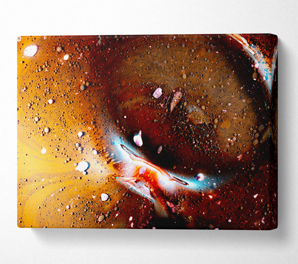  A Canvas Print of Cosmic Brown Swirl Canvas Art