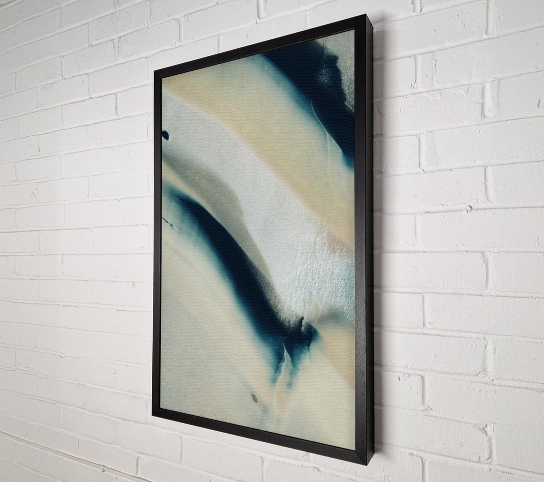  A Canvas Print of Silver And Blue Swirls Canvas Print
