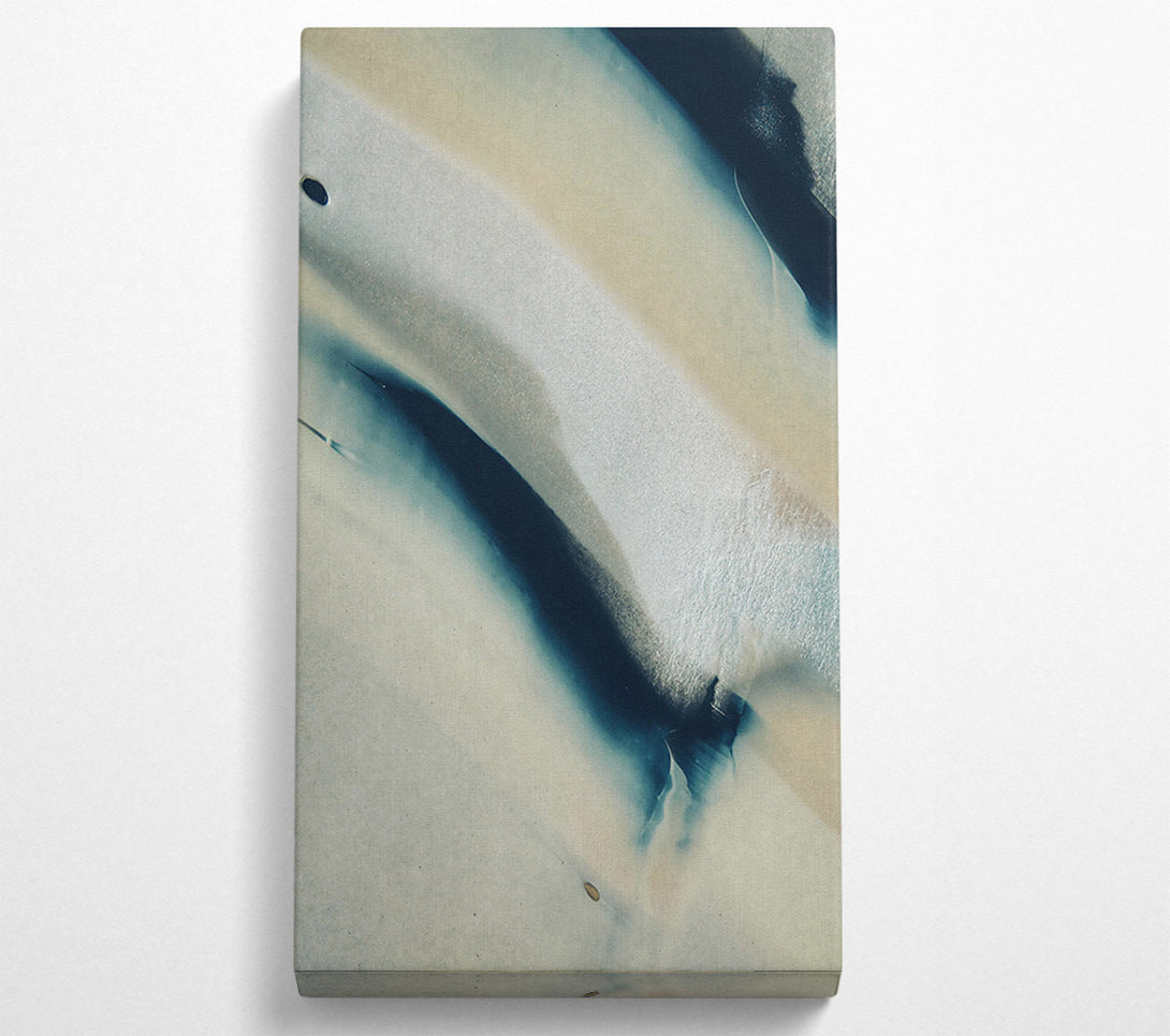  A Canvas Print of Silver And Blue Swirls Canvas Print