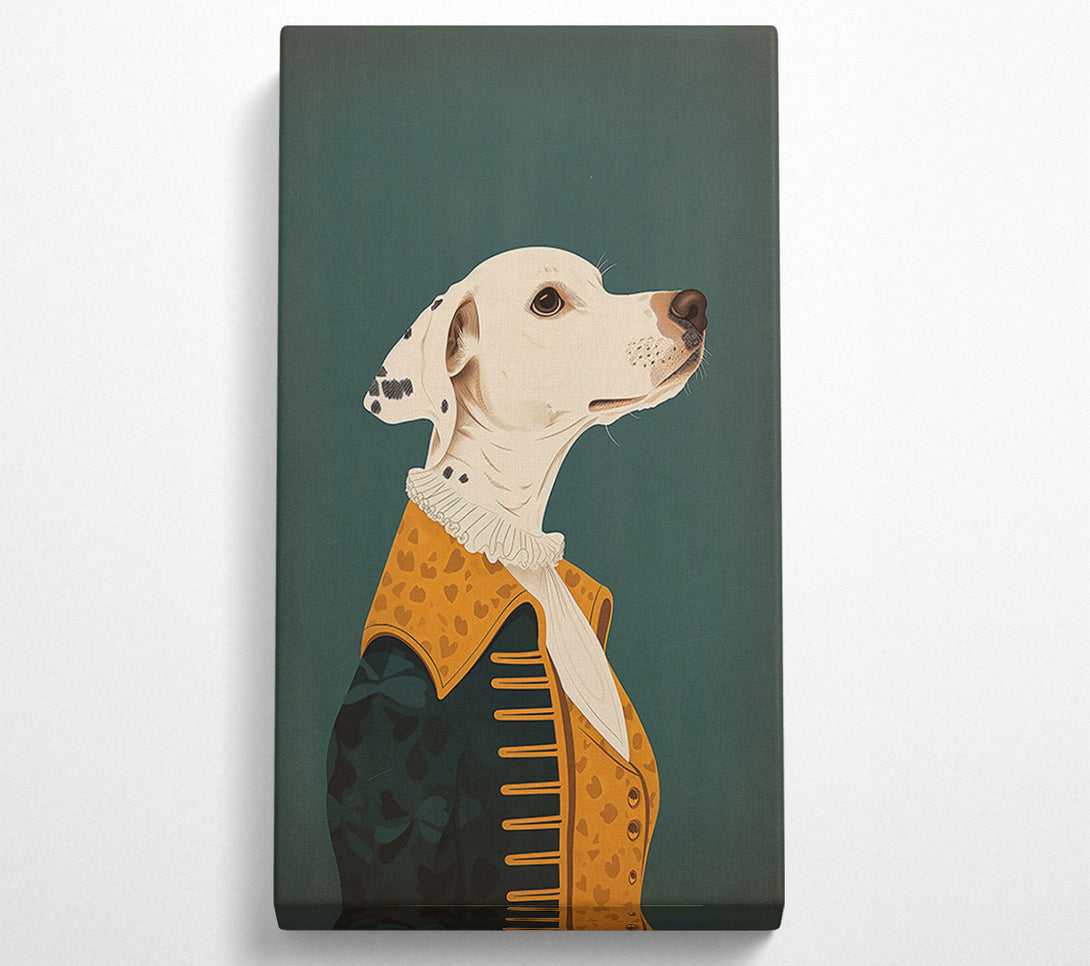  A Canvas Print of Emerald Dalmatian Dreams Canvas Print