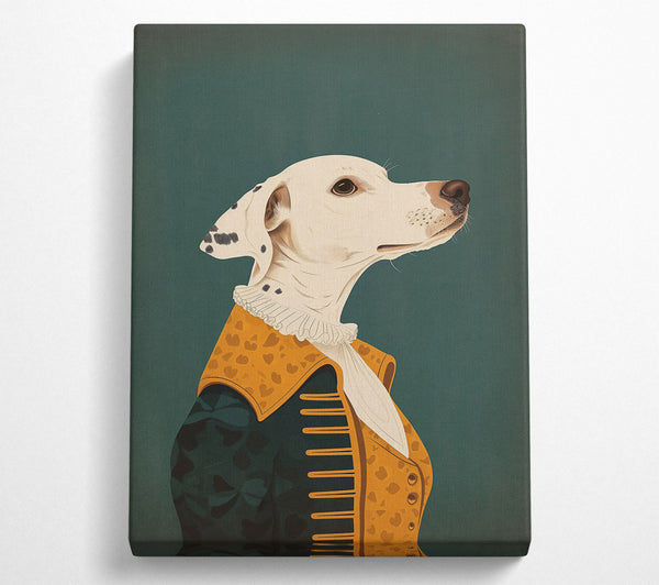  A Canvas Print of Emerald Dalmatian Dreams Canvas Print