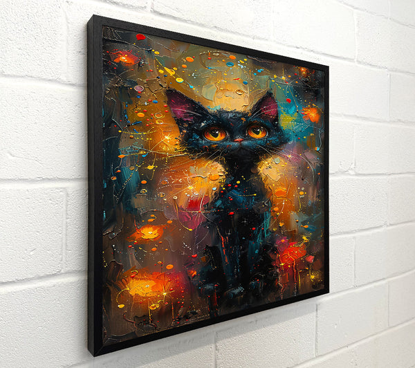 Blue Night Feline