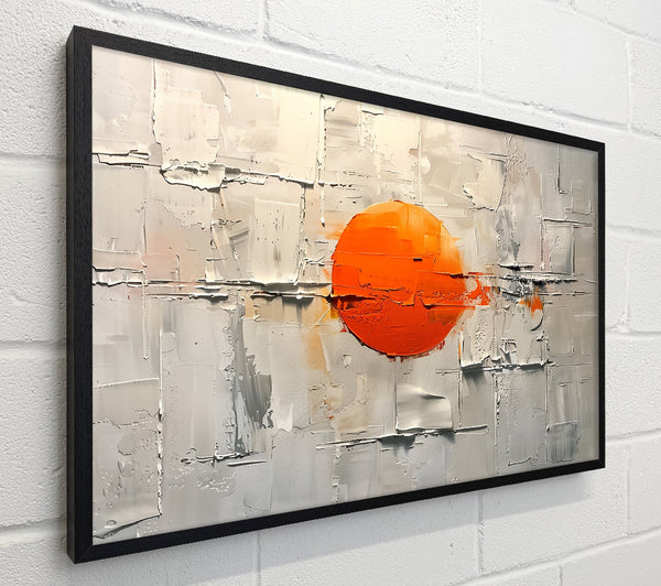Orange Grid Abstract