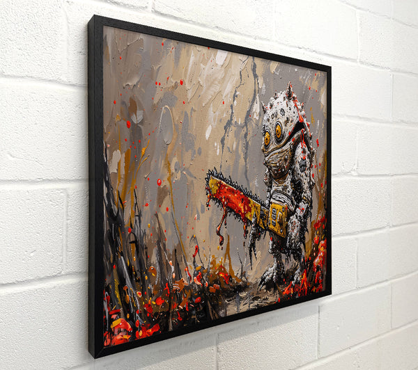 Bloodstained Yellow Chainsaw
