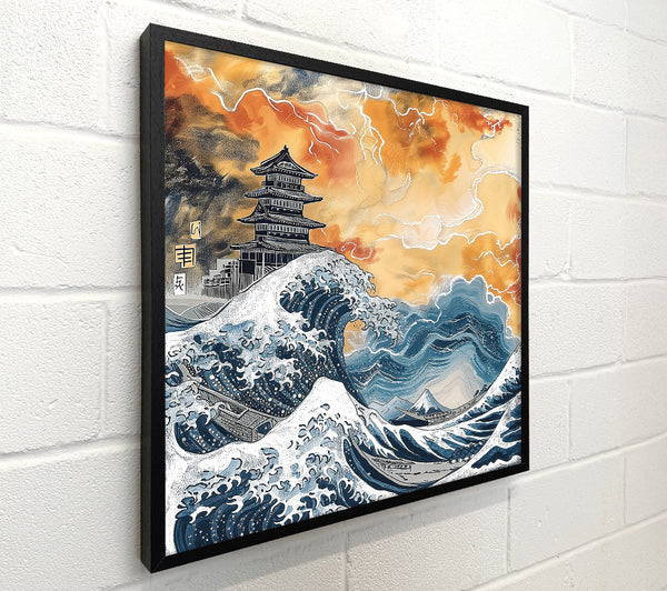 Golden Wave Crashing