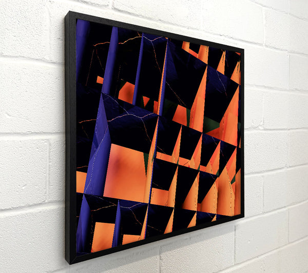 Orange Fractal Cubes