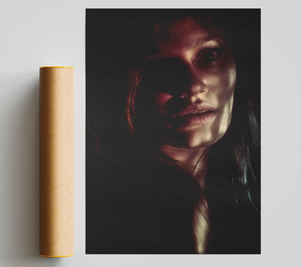 Crimson Shadows Print