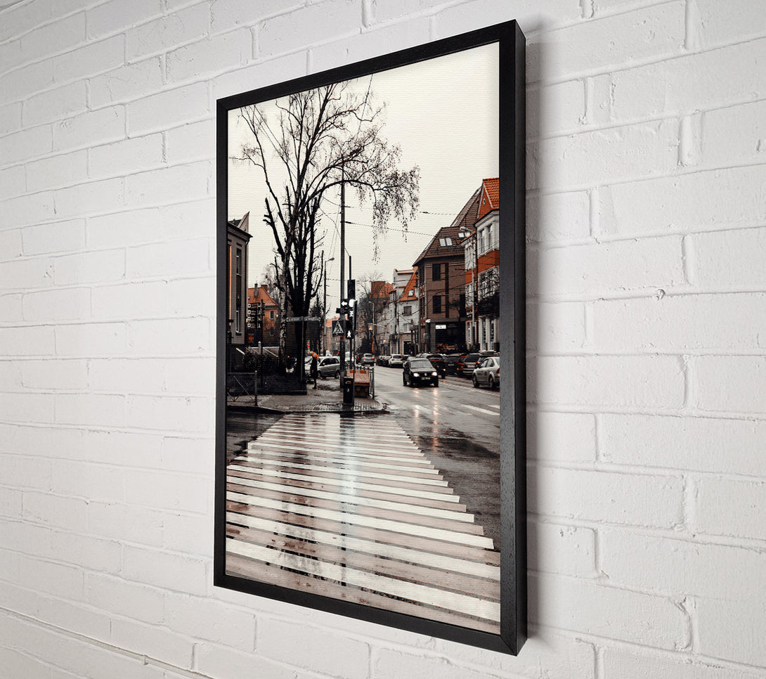  A Canvas Print of Grey City Crossing Canvas Print