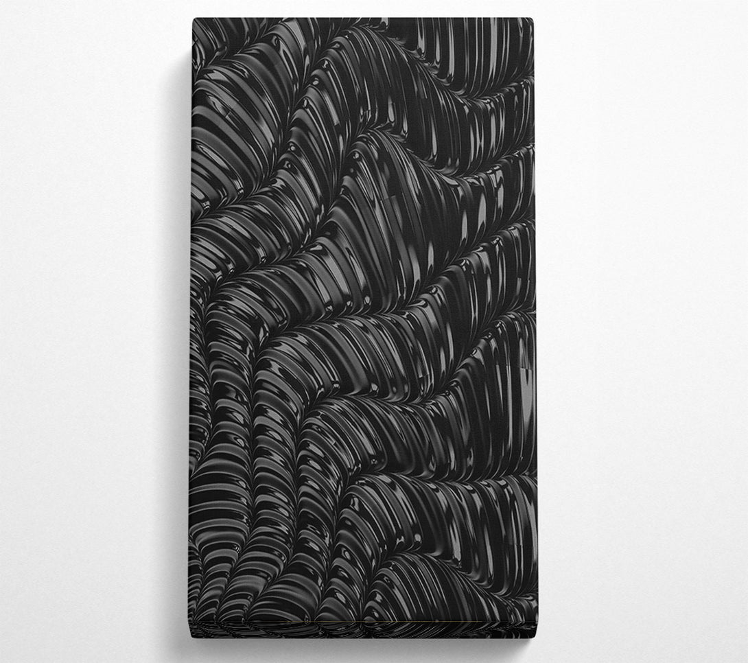  A Canvas Print of Black Liquid Flow Canvas Art